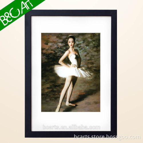 Ballet dancer painting of beautiful girl